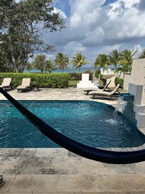 View from pool patio.