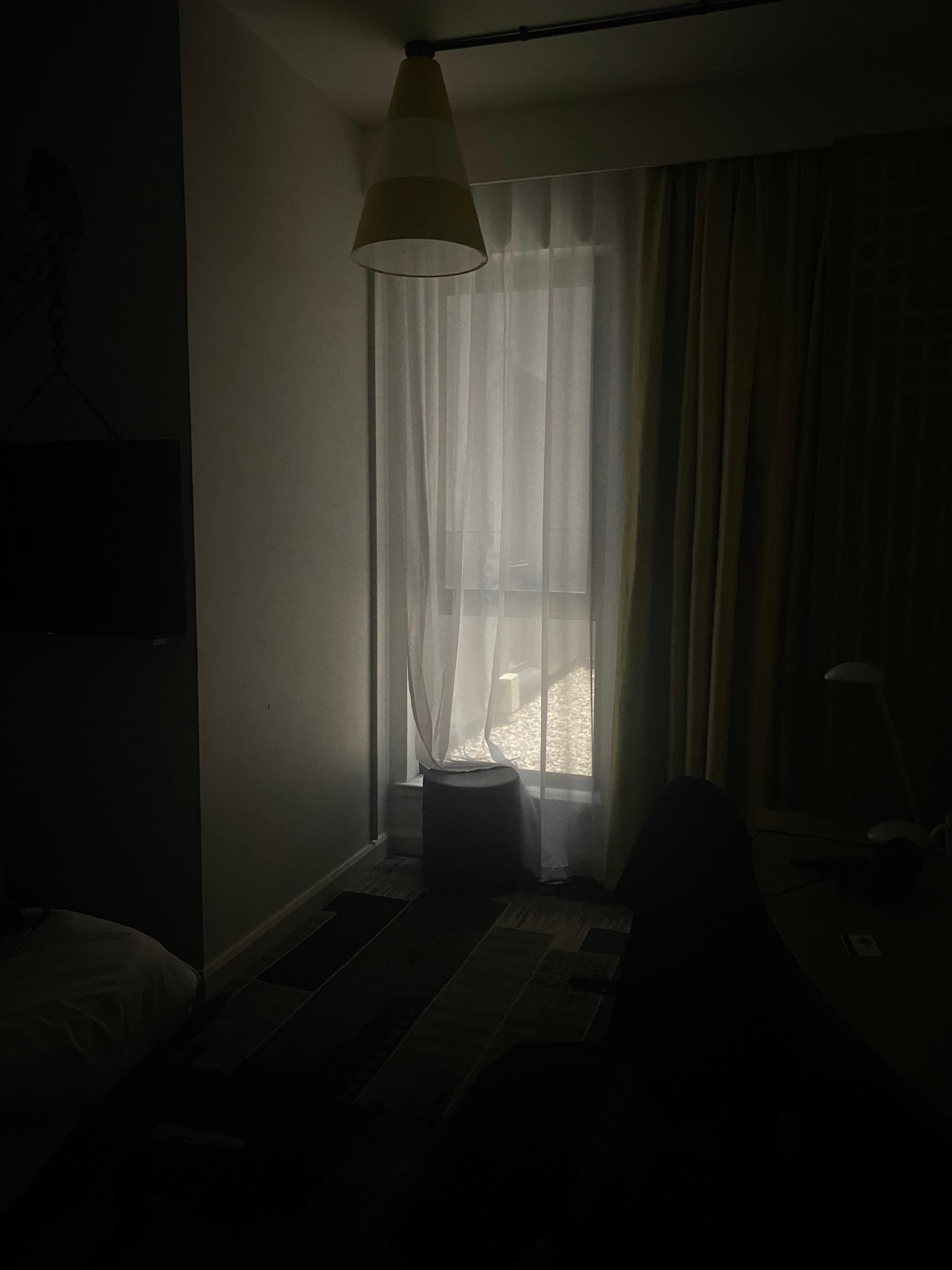 Barely any light at 10am due - basically windowless.