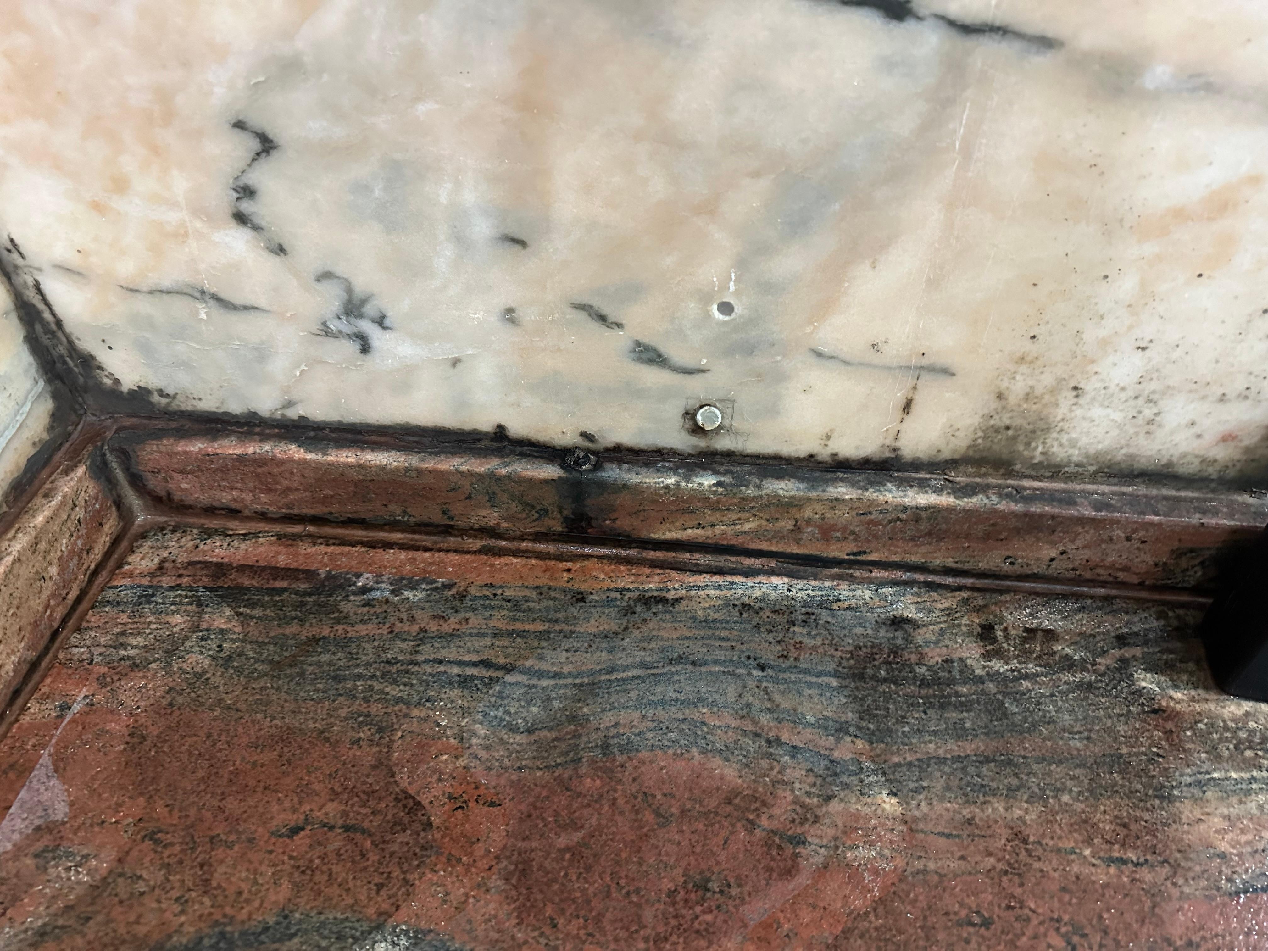 Shower floor completely mouldy