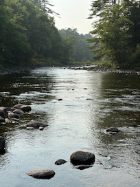 Schroon River view from property