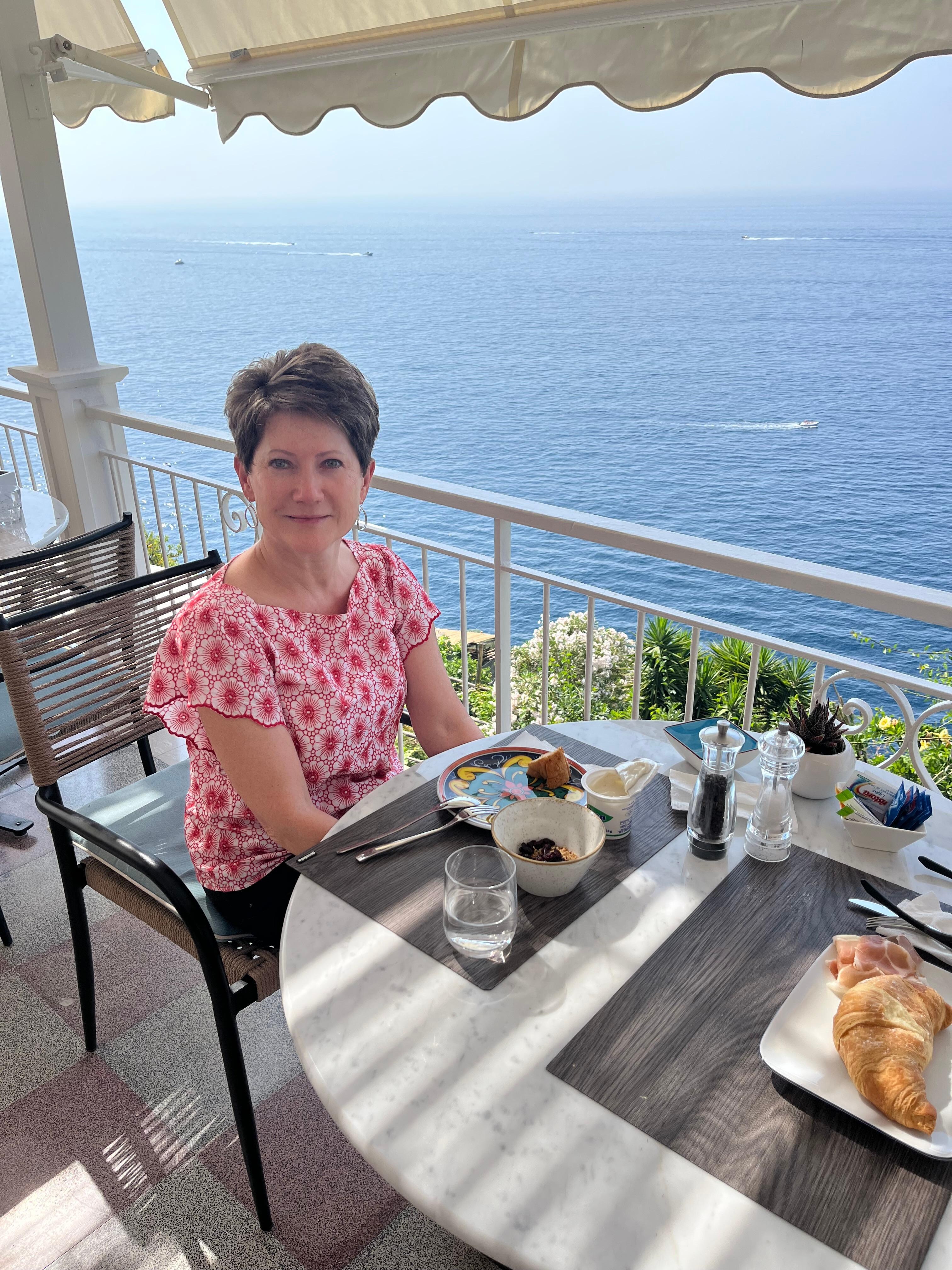 Breakfast each morning on the patio. Amazing!