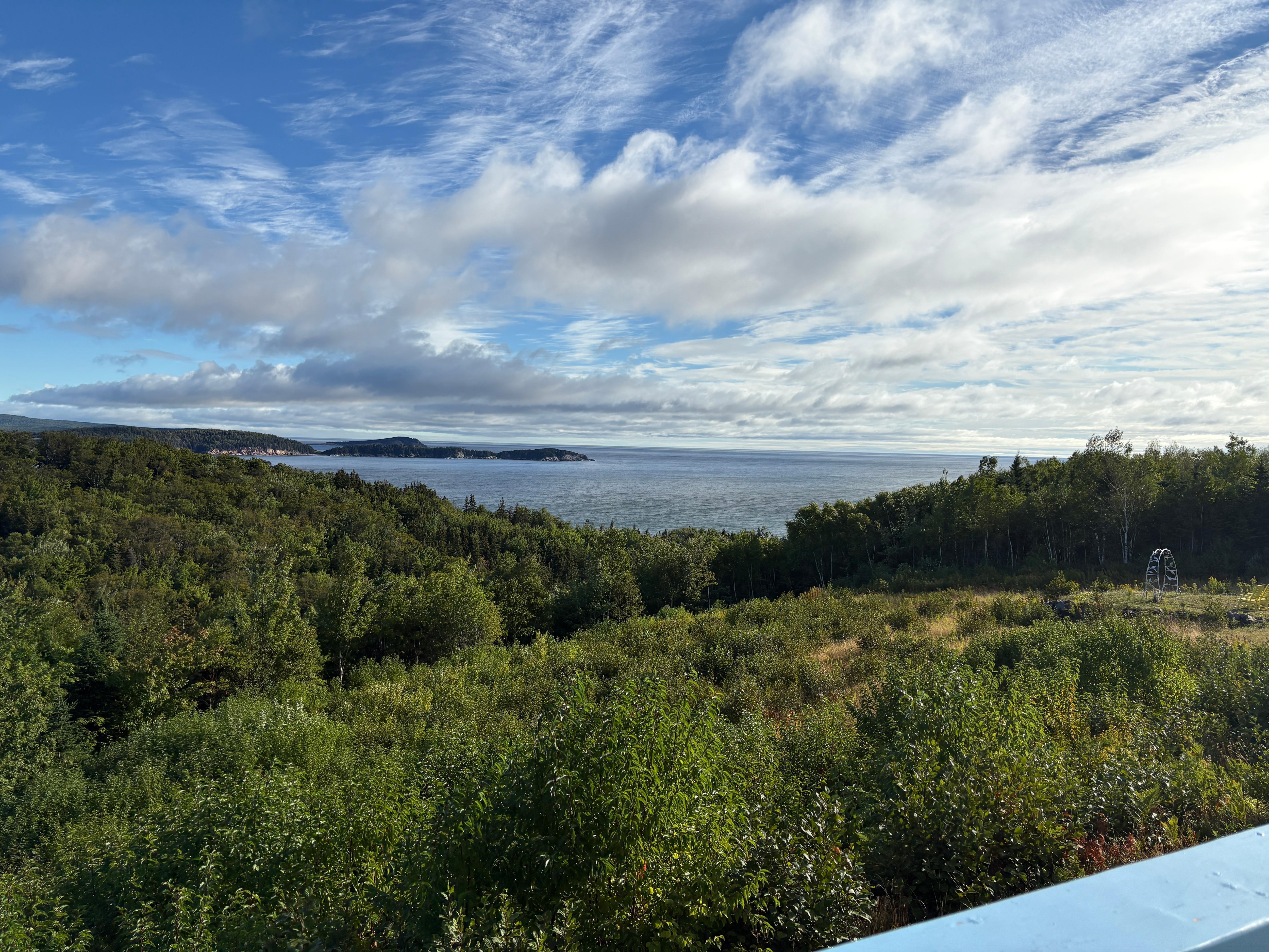 View from breakfast area