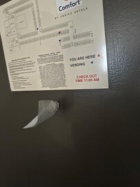 No peephole in door, I guess they feel like a piece of plastic wrap would be fine