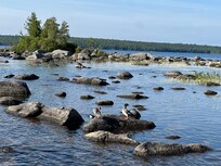 Area to the right of the dock