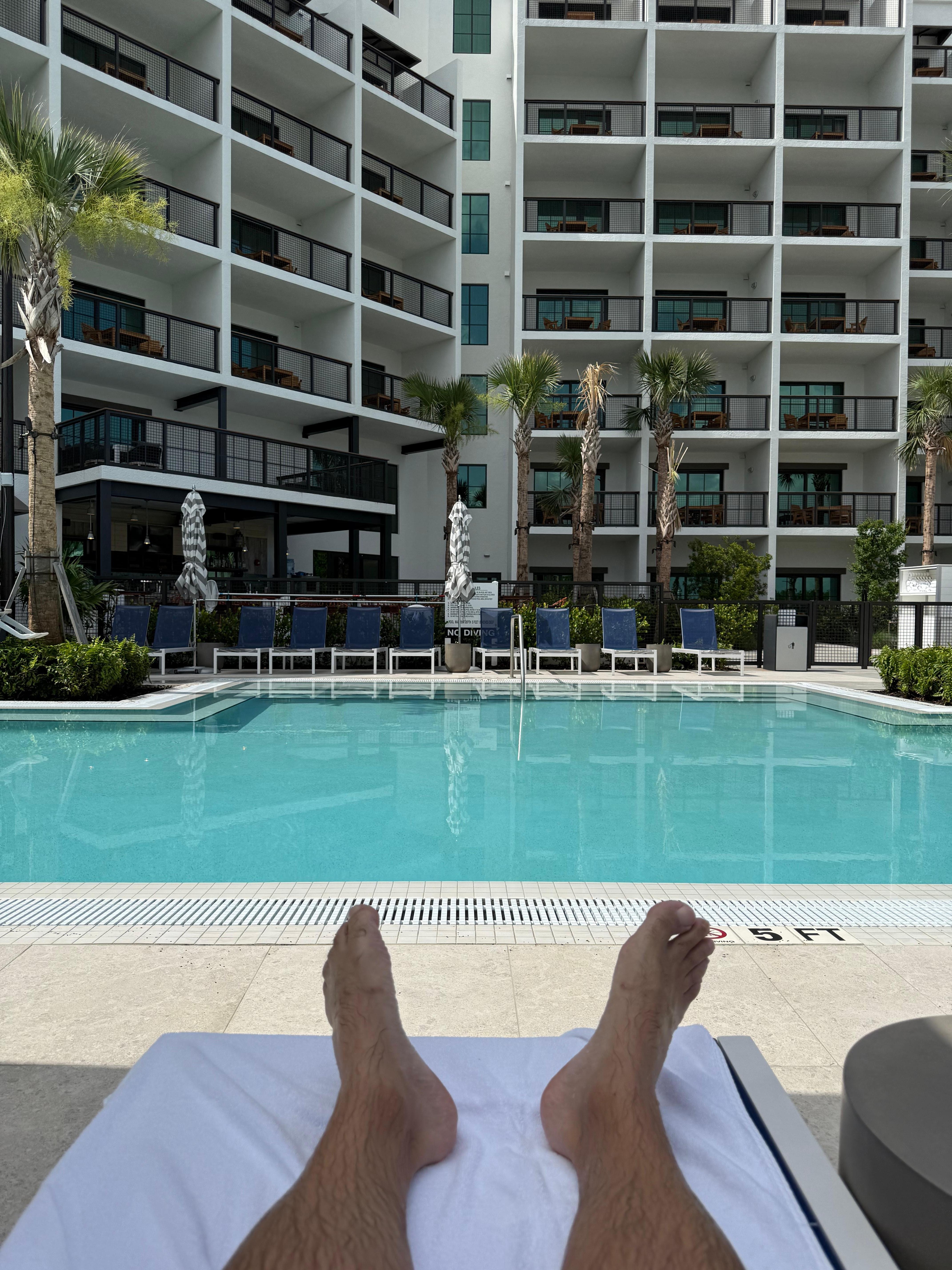 Pool to Hotel view