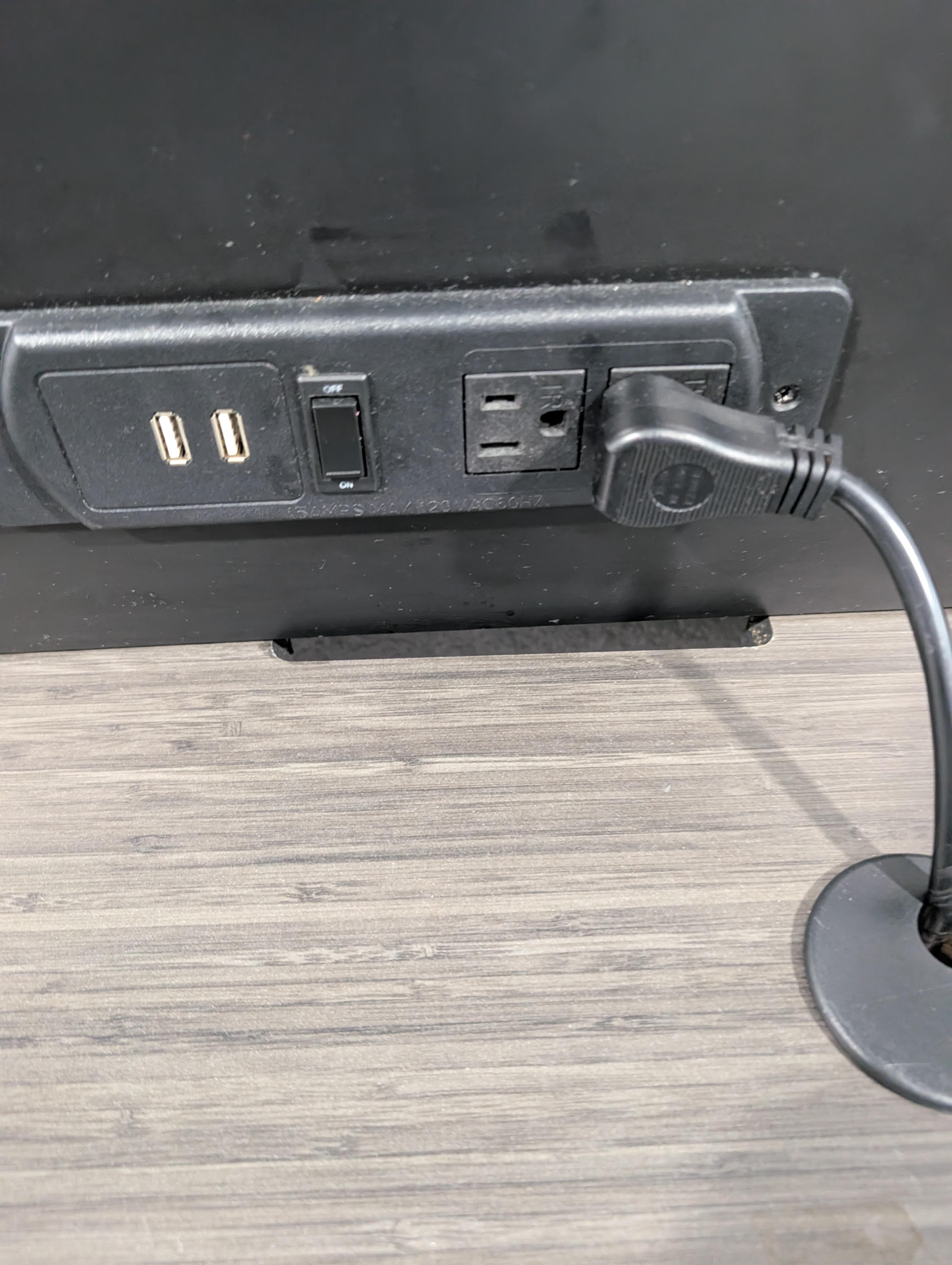 Faulty plug I had to use for the microwave