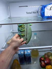 Fridge that was not working for several days (no grocery store or restaurant near by to stock up)