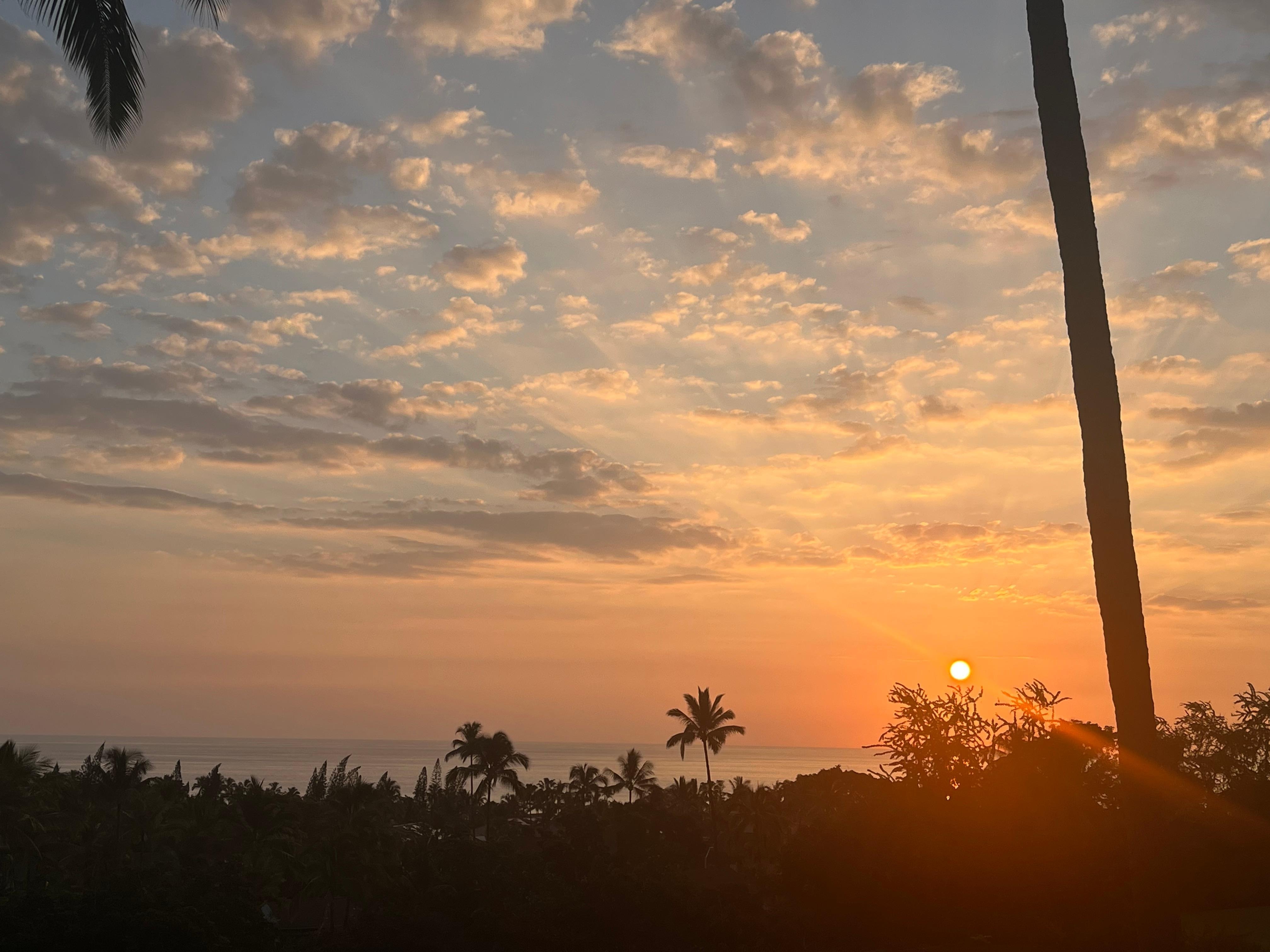 Sunset from the patio