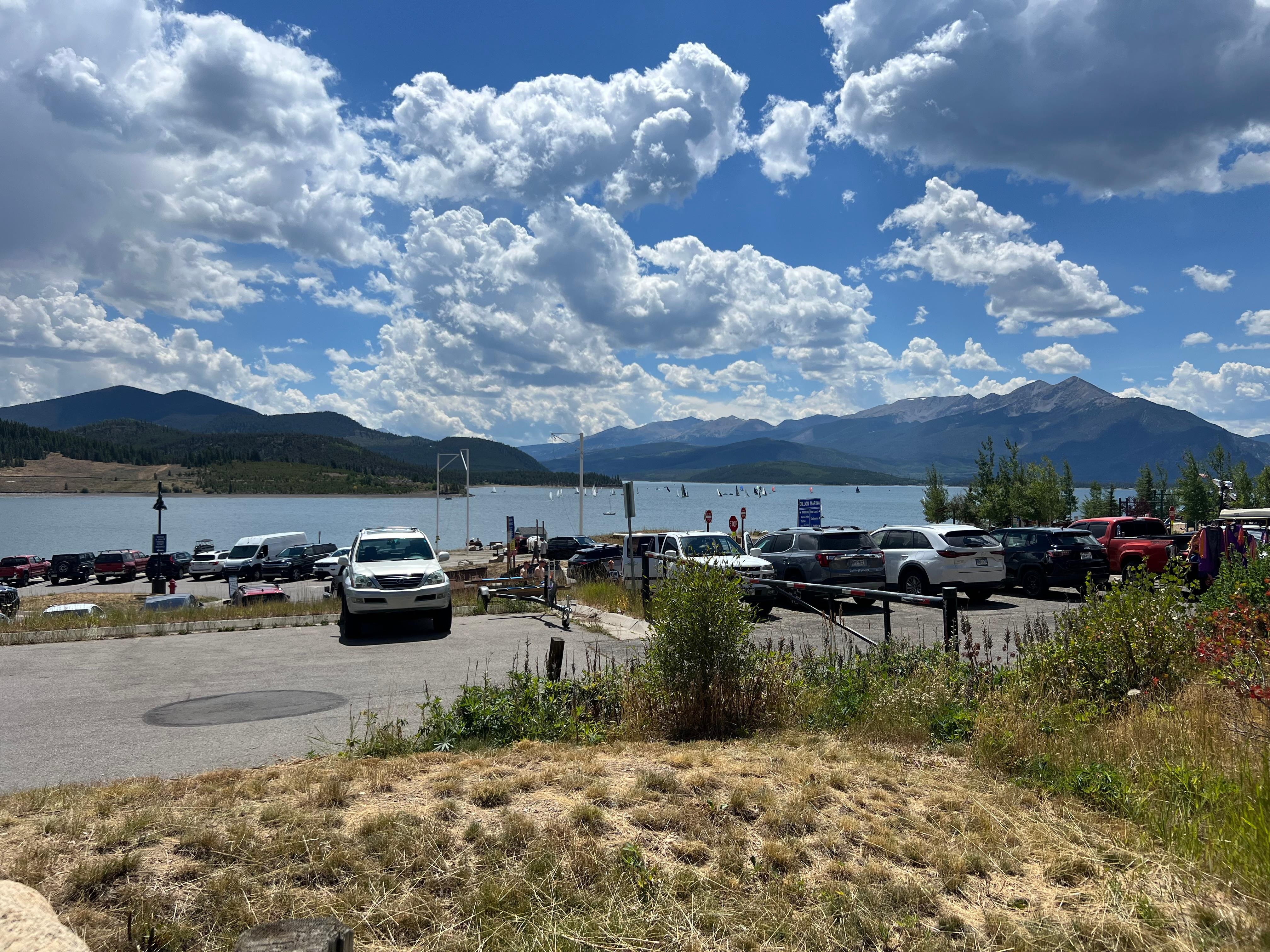 View from the patio! There were a lot of sailboats out! Just gorgeous 
