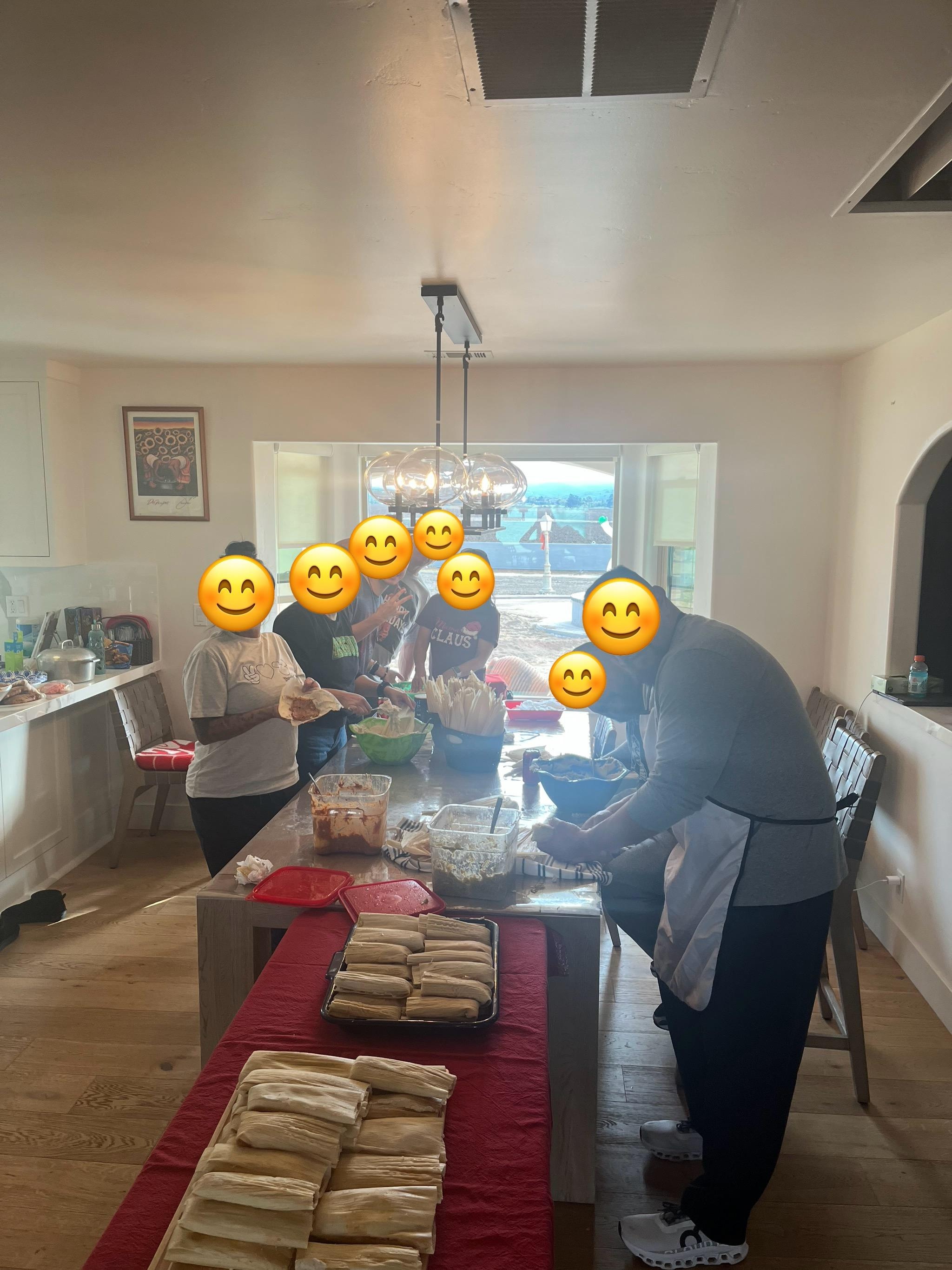 the owner/host claims we were having a party… clearly we were enjoying family time