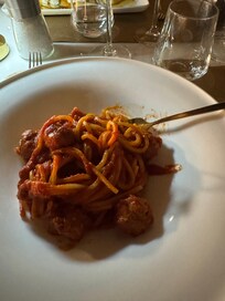 Spaghetti and Veal meatballs
