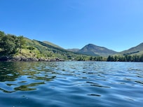 On the loch in a kayak
