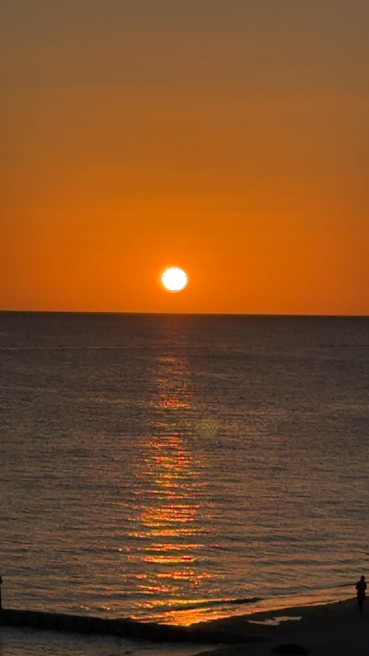 Sunset from balcony. 