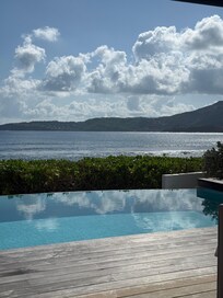 View from the back porch overlooking the pool. Perfection