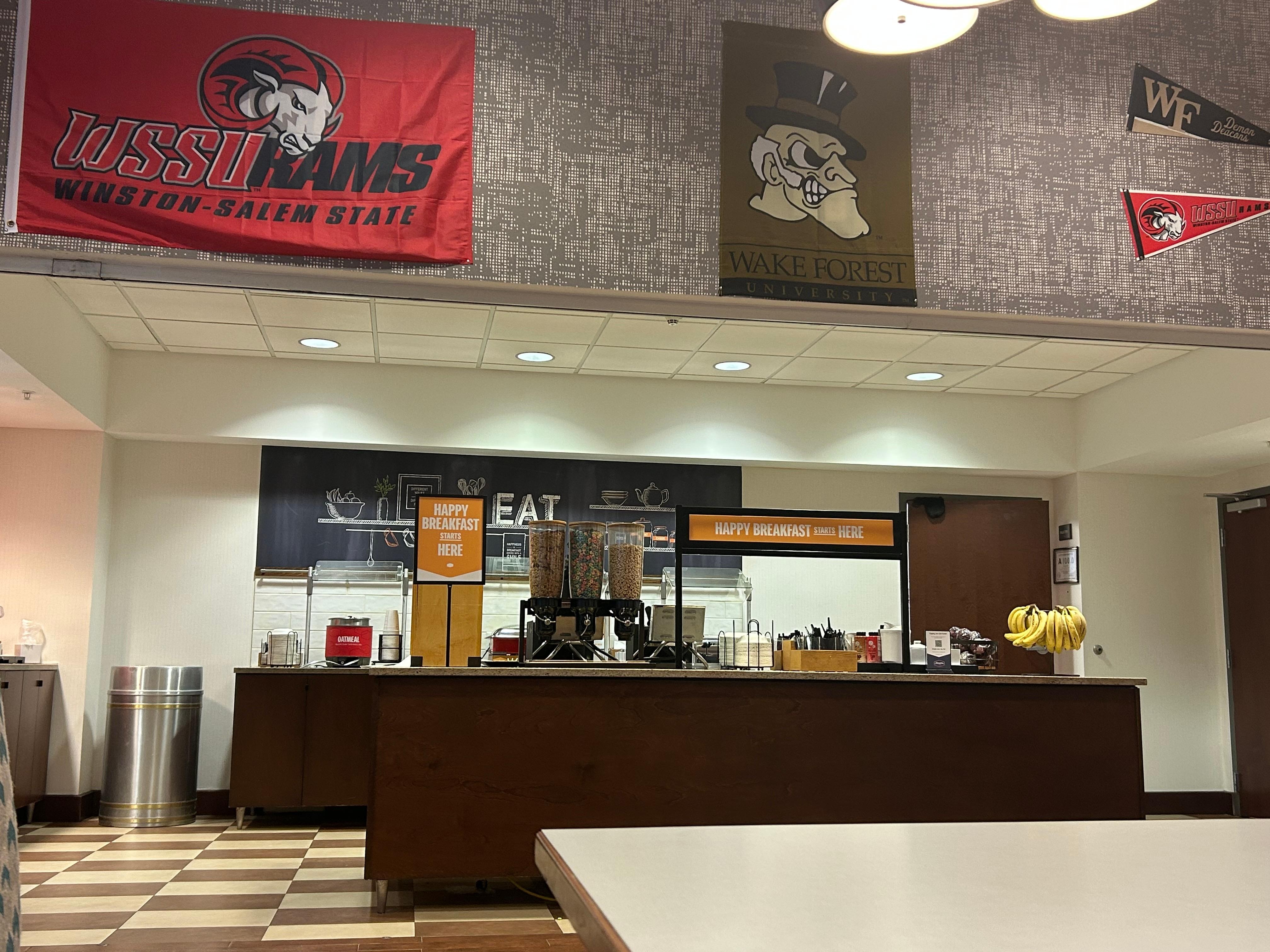 Plenty of room for an early breakfast