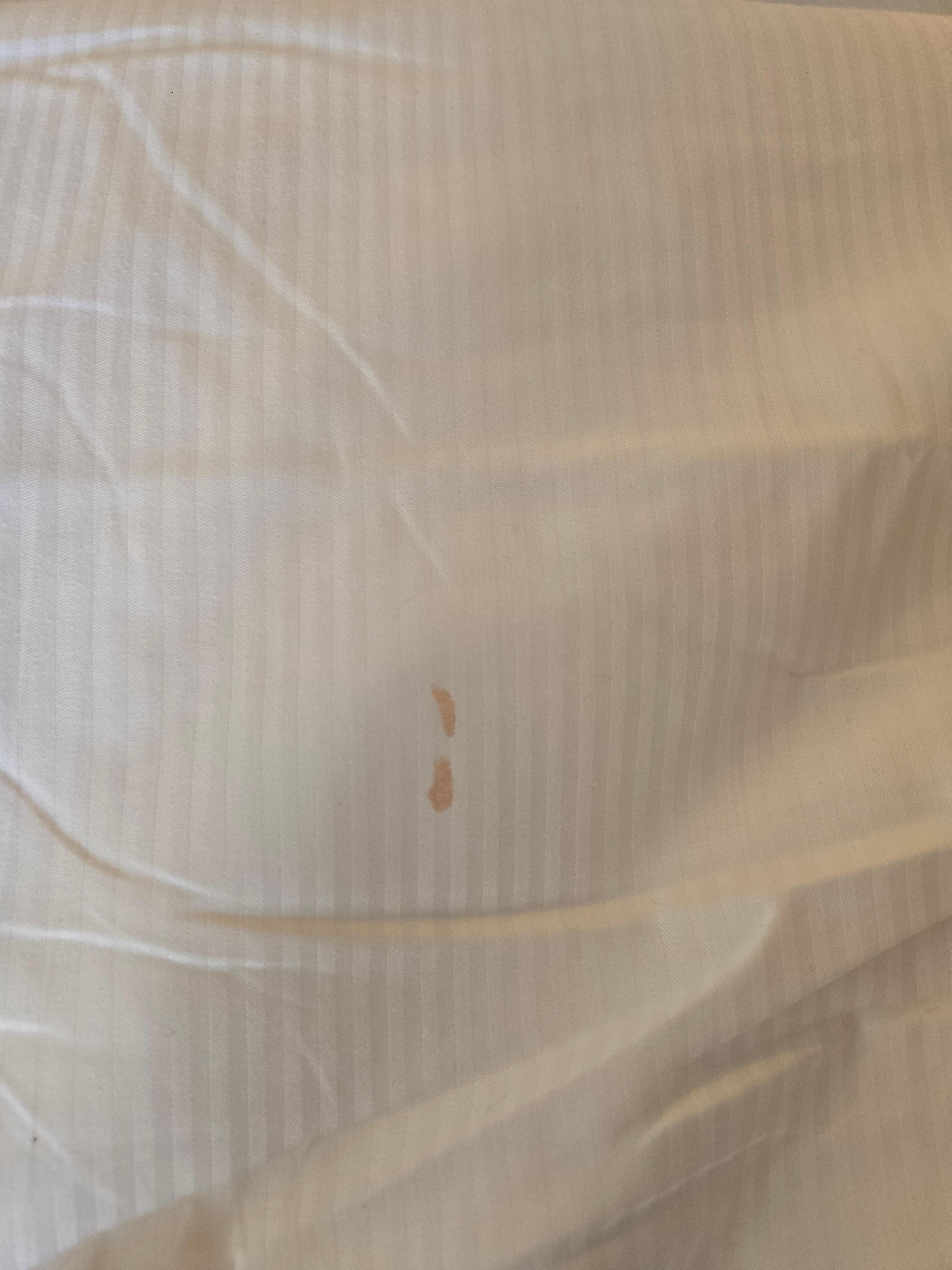 Blood stained sheets