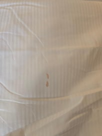 Blood stained sheets