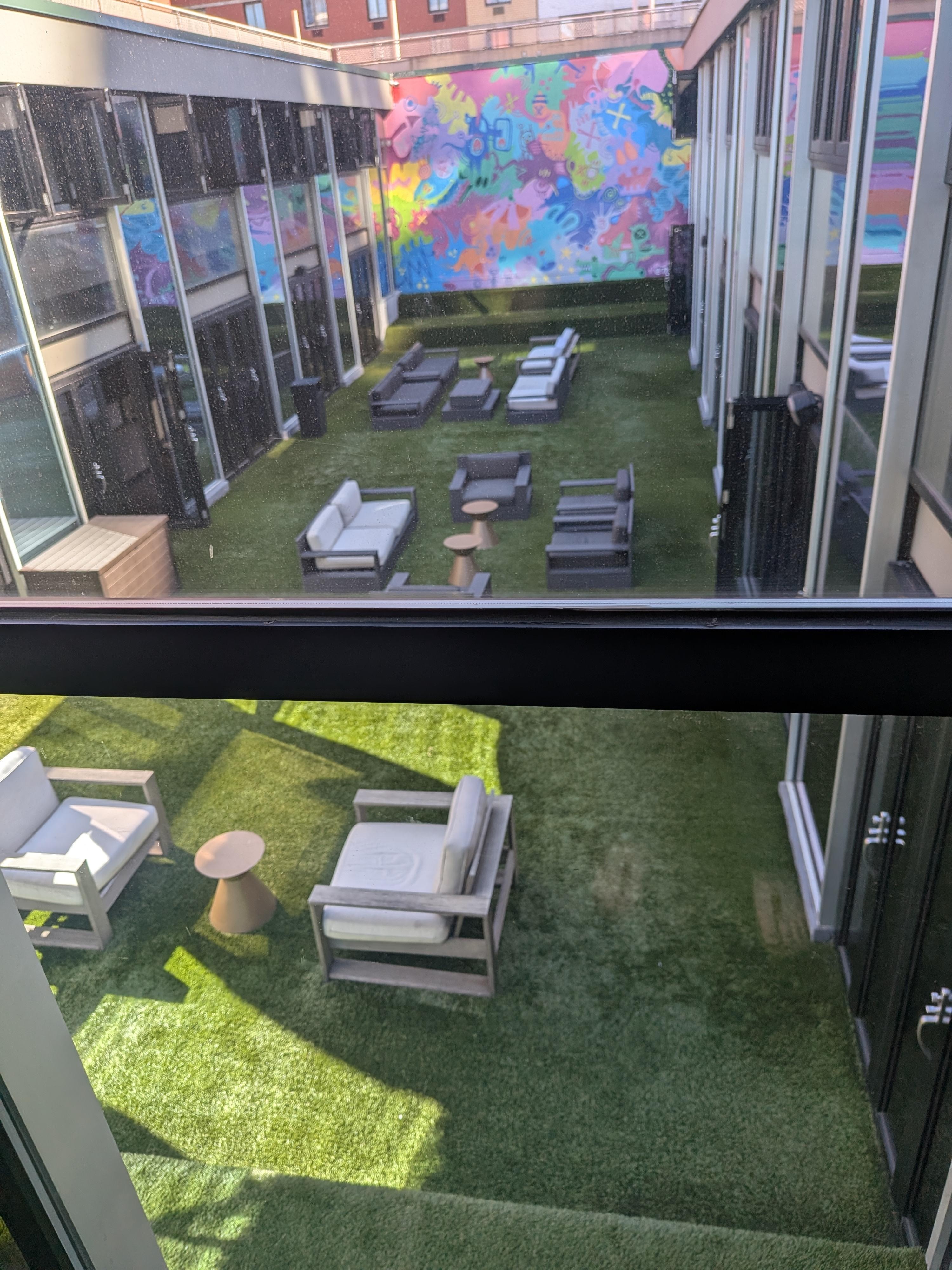 Open air seating
