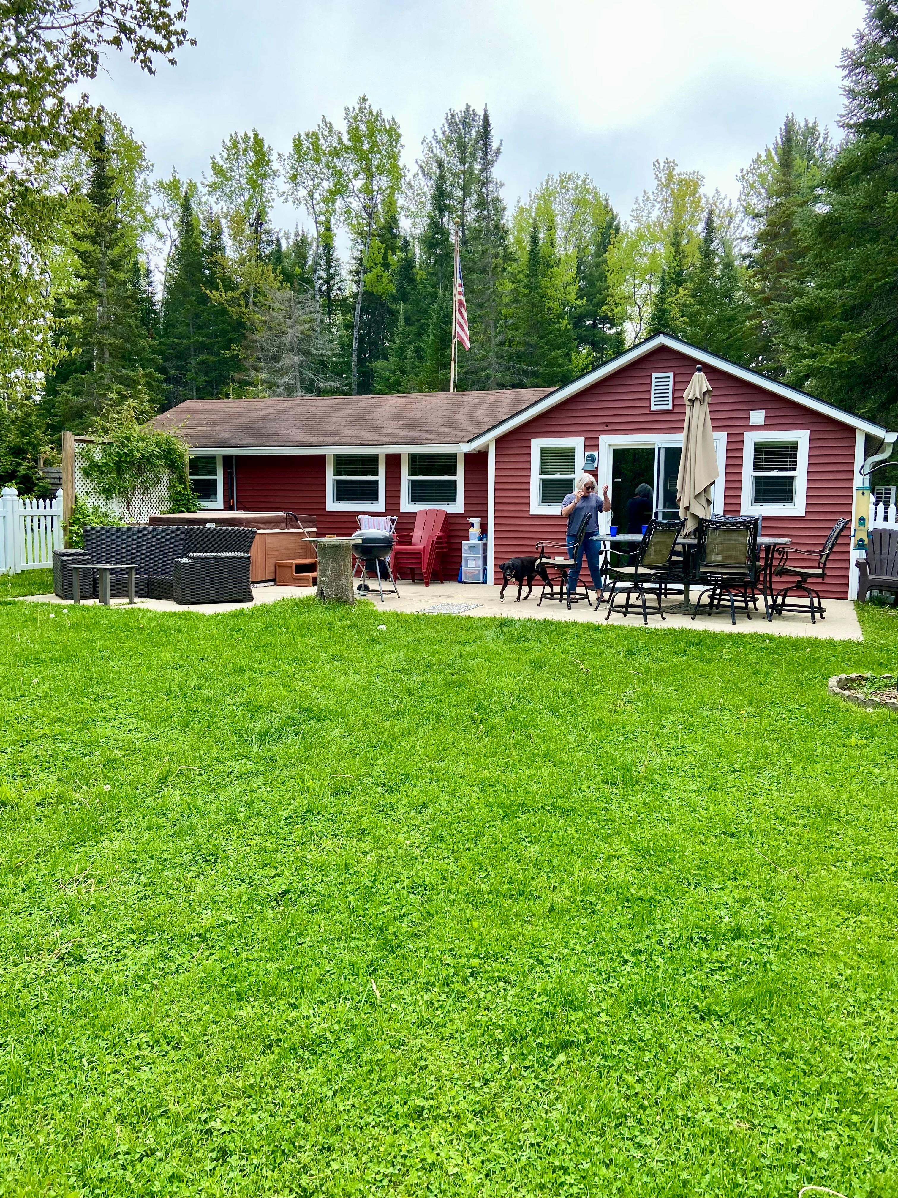 Back of cottage 