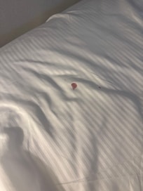Blood on sheets