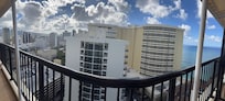 City and ocean view from lanai