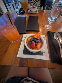 Dessert at bistro