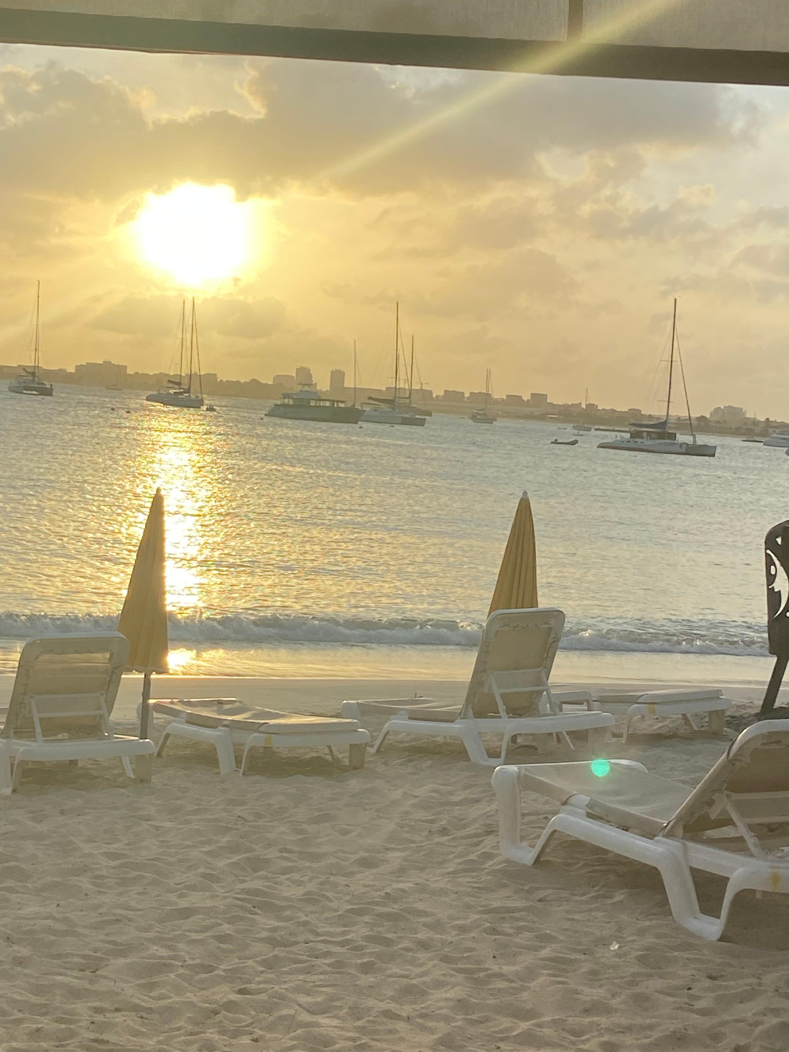 Sunset from nearby restaurant 