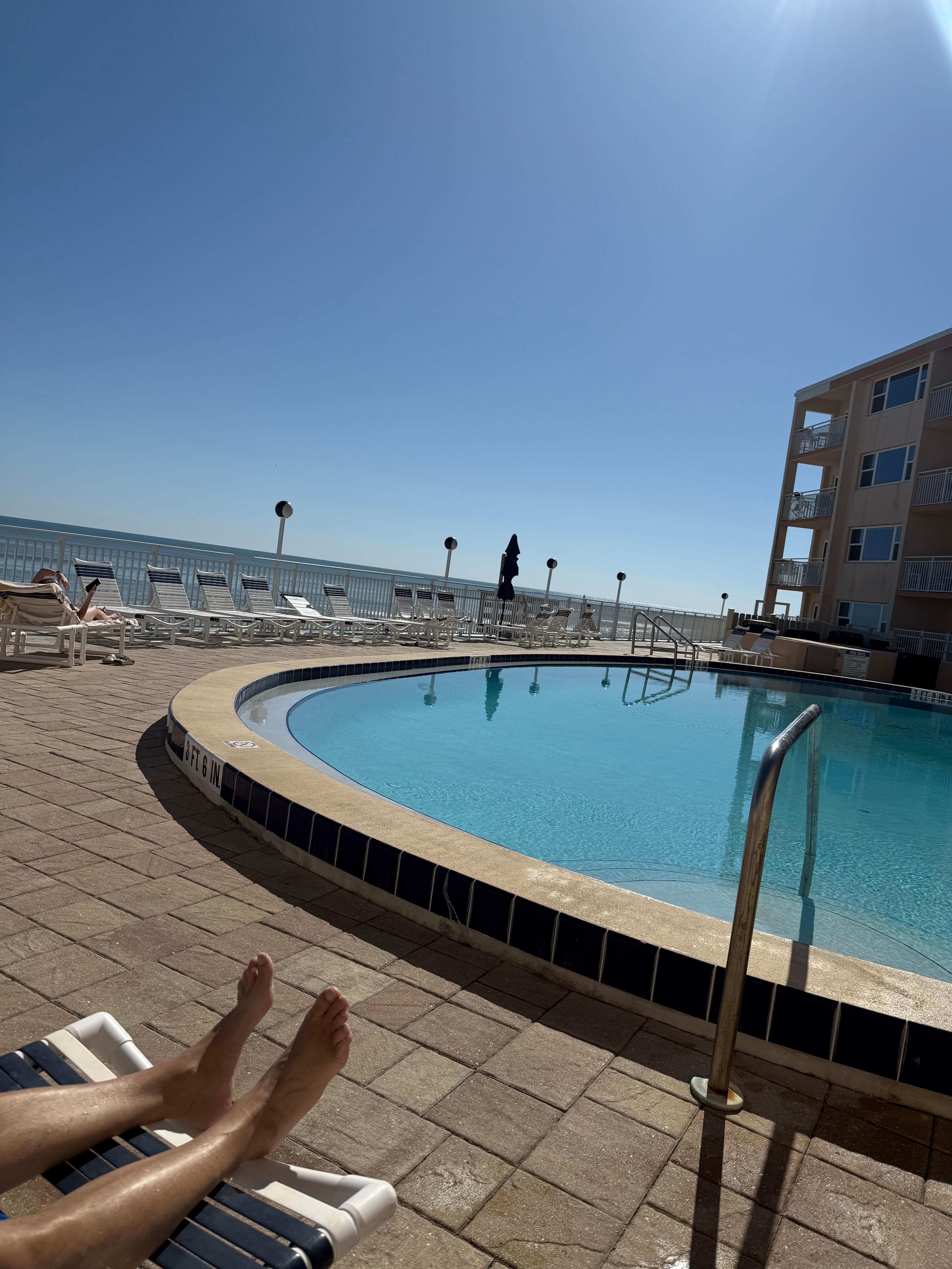 Pool temperature was great 