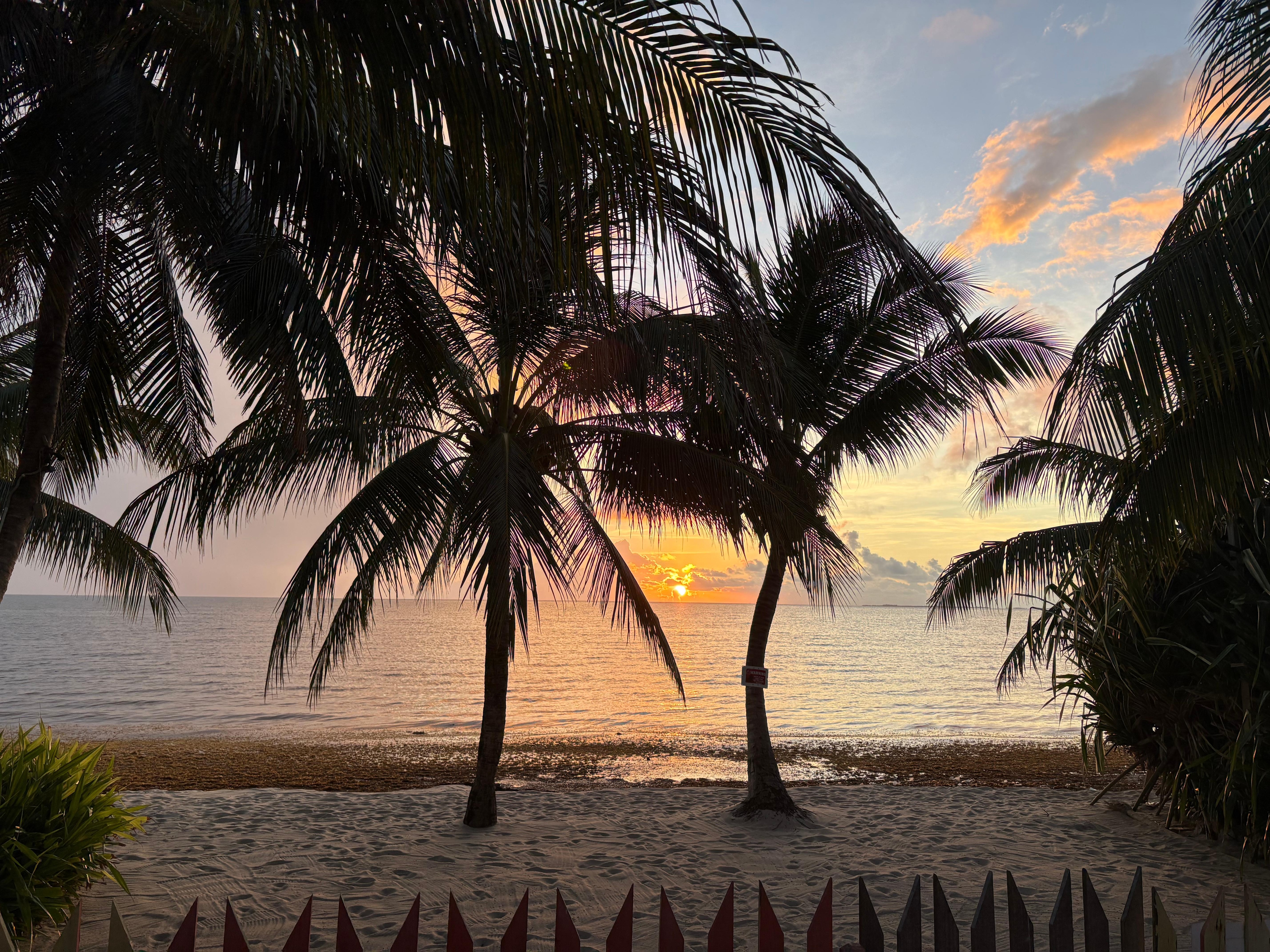 Sunrise view from the front porch