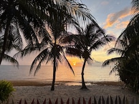 Sunrise view from the front porch