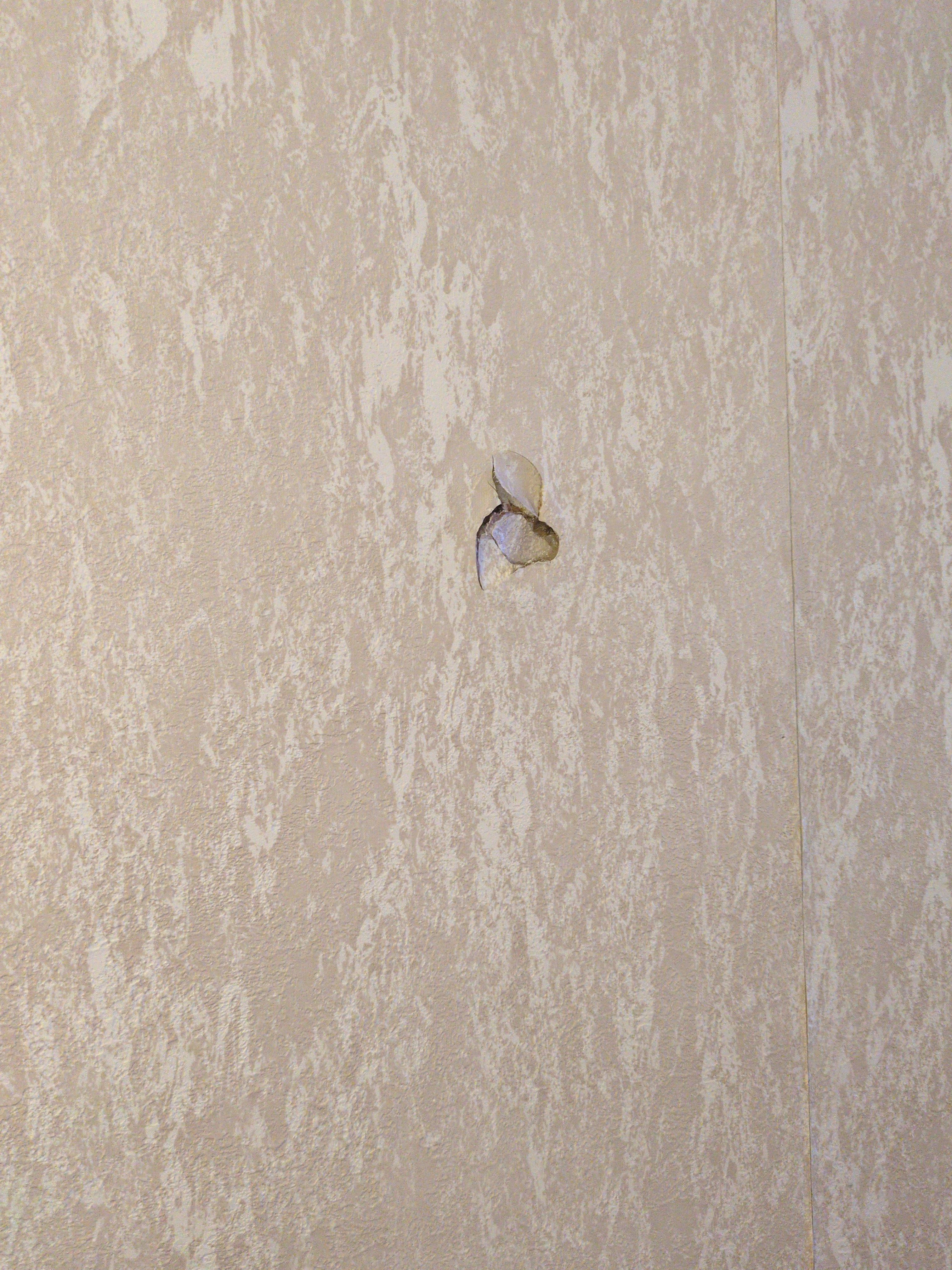 Walls were broken with a whole not sure why this was not fixed