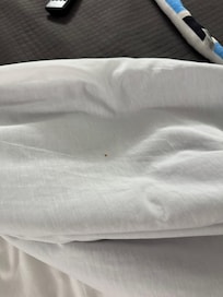 Stain on flat sheet