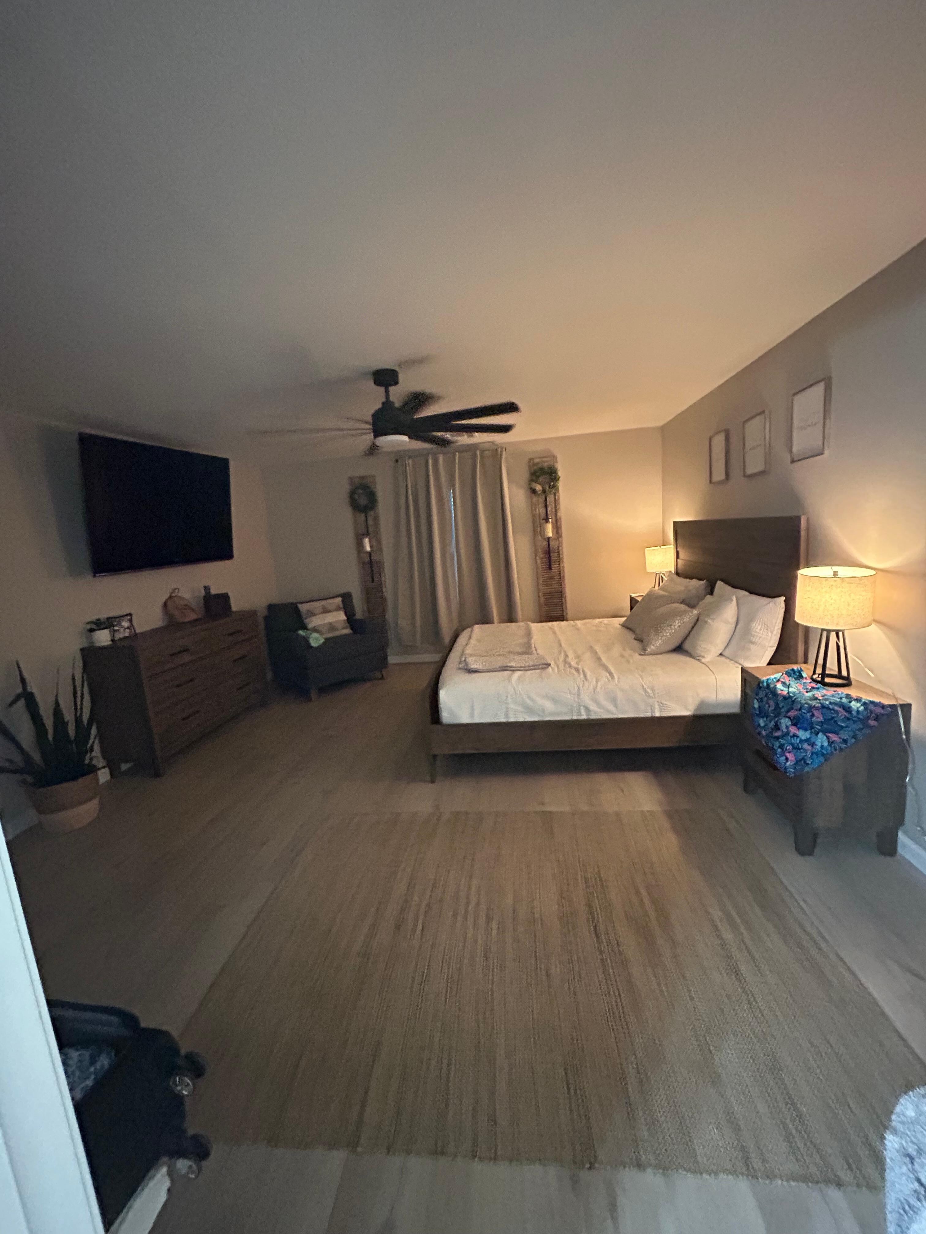 Huge master bedroom. 