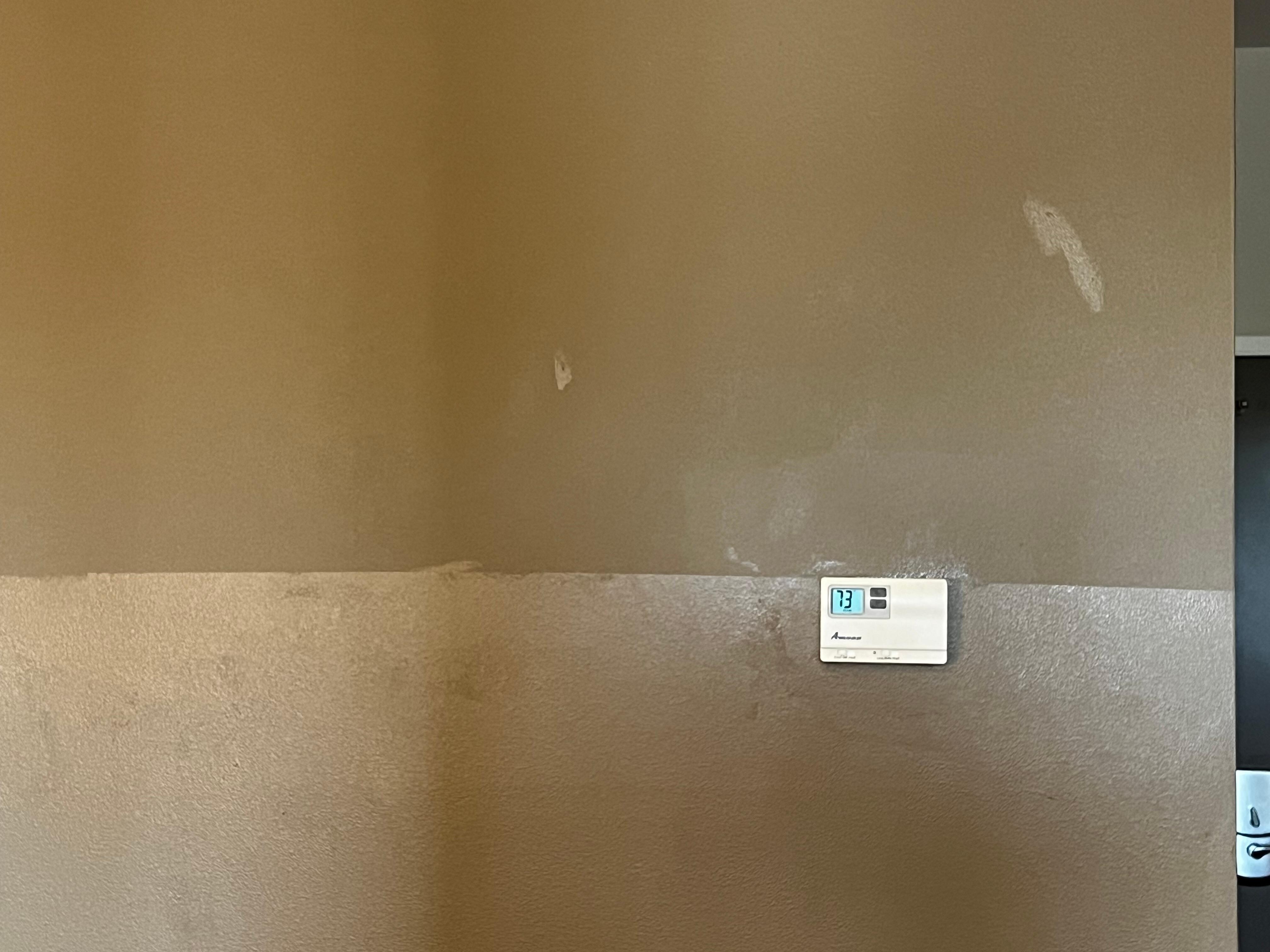 Different shades of paint and uneven paint job