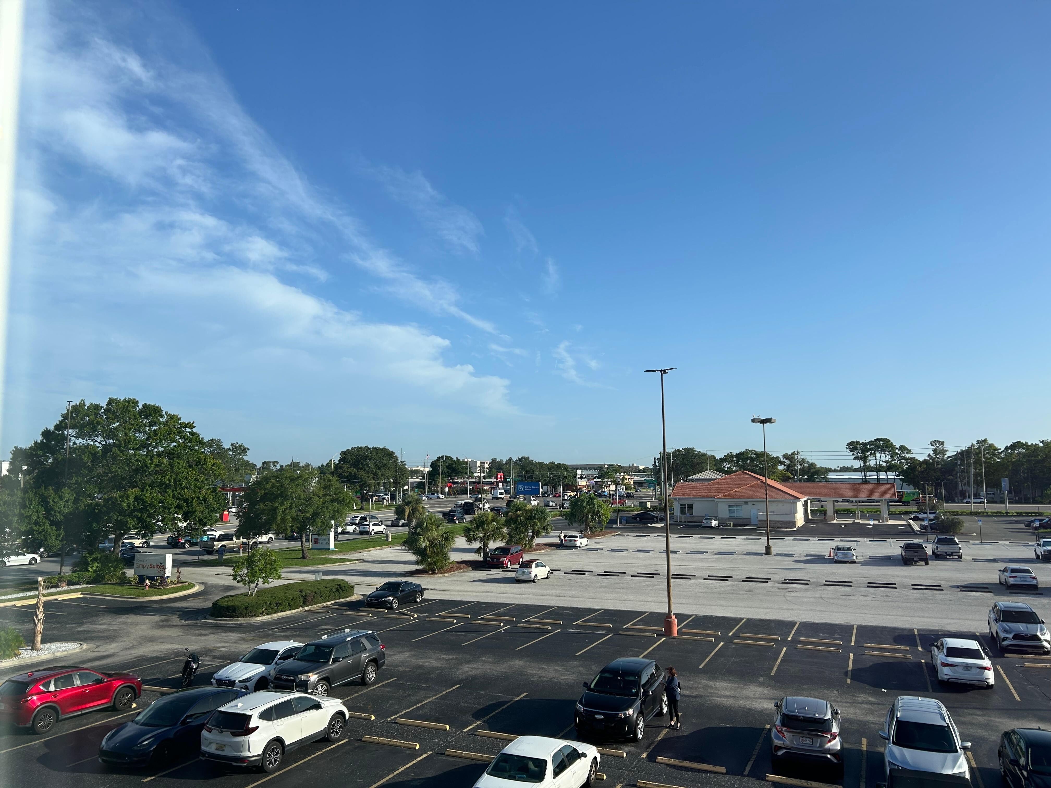 Easy parking and not a bad view.