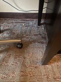 Debris on the floor upon our arrival, this was. A cheerio.