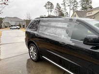 Car windows smashed out.