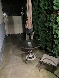 Private outdoor sitting area