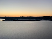 Sunset from the deck.