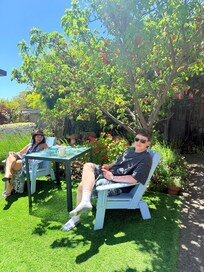 The home’s beautiful garden!