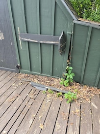Boards and leaves have been here since fall... it's July.
