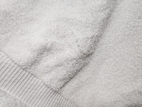 Stained bathroom towel