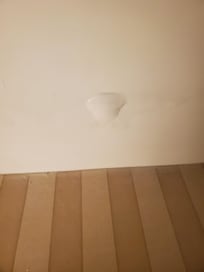 This was the only problem I had on my trip. Its an intermittent water leak over the desk/table in my room.