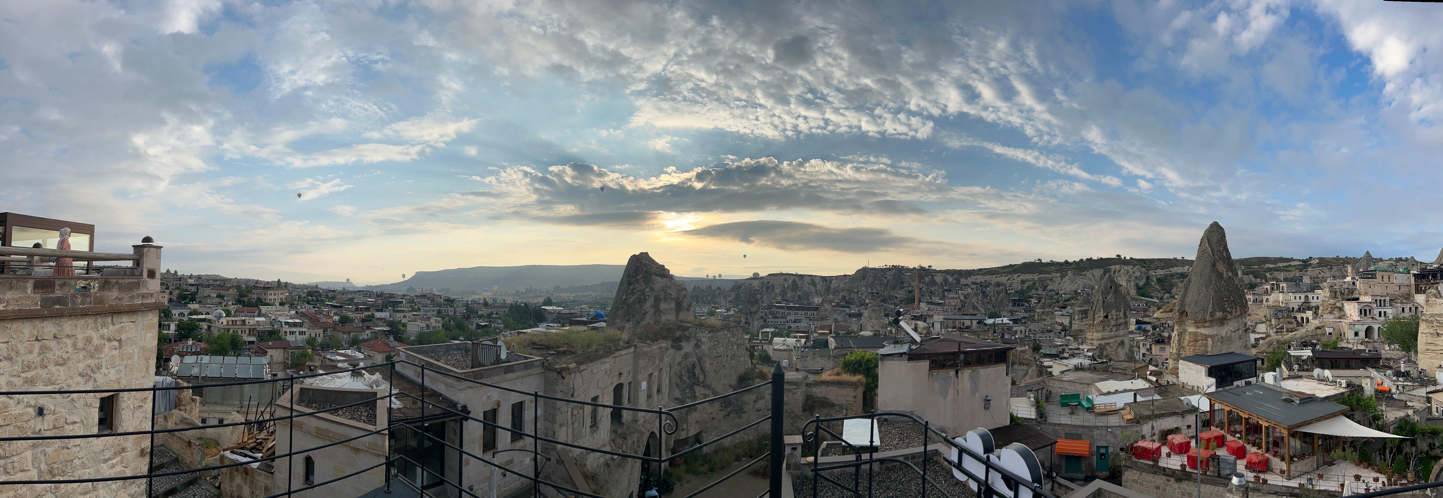 Terrace view of city