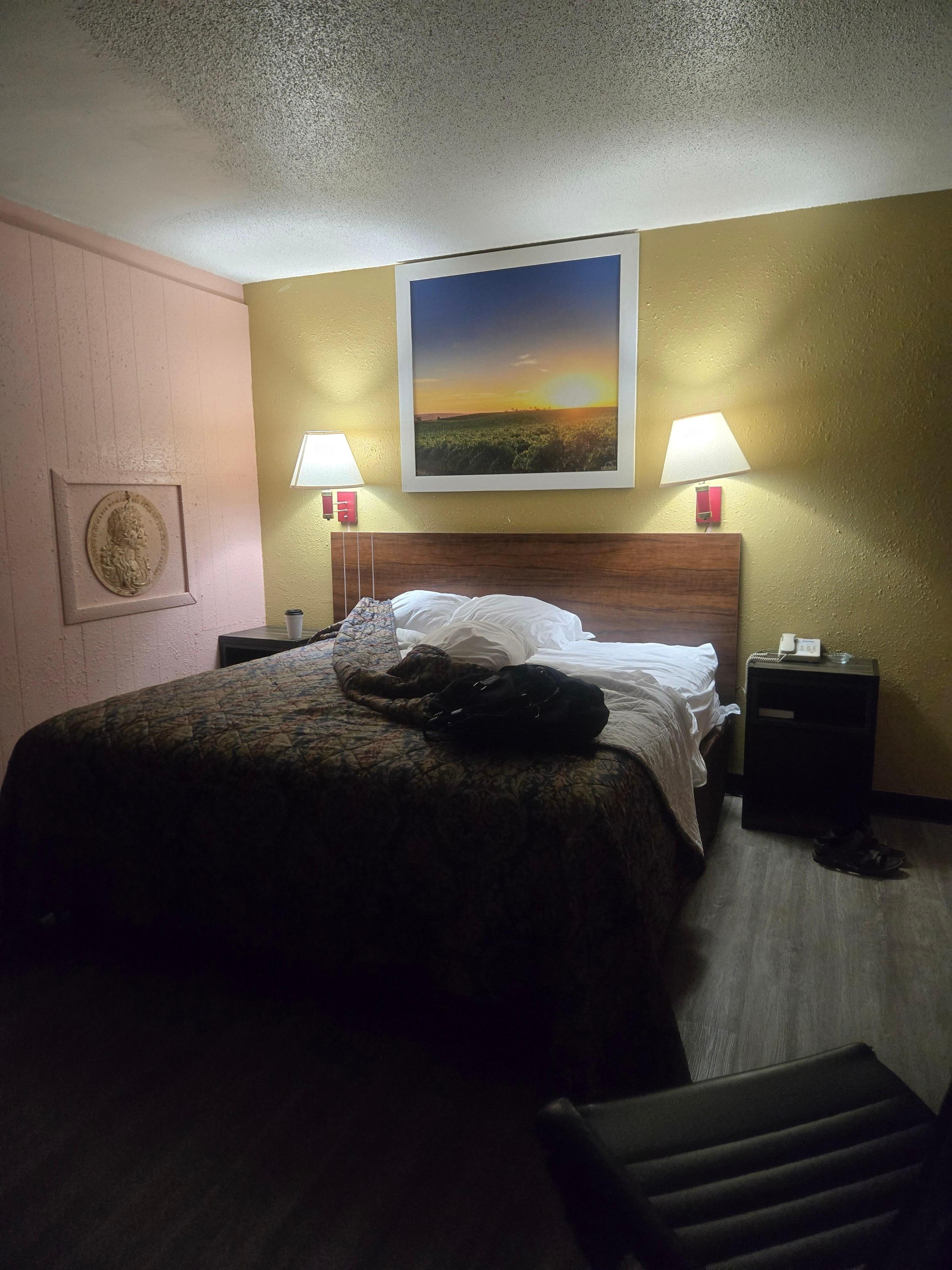 This was the only light with none by the table and fridge so that end of the room was quite dark