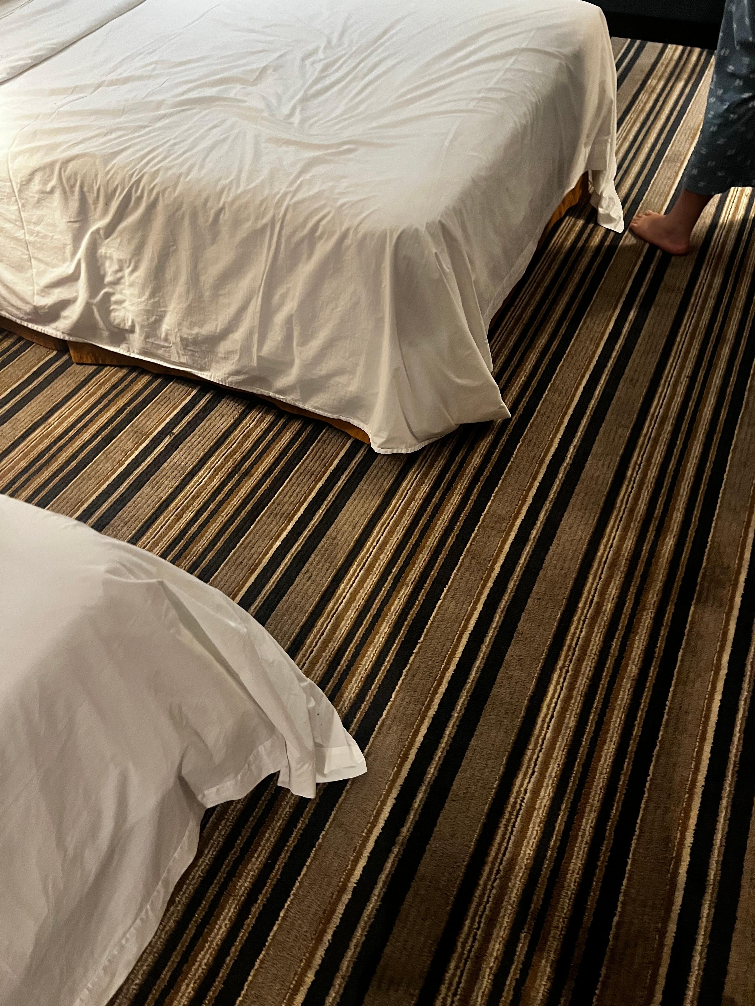 Sheets touching dirty floors