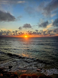 Sunset from the condo lania