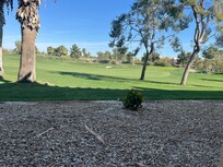 Golf course view from room patio