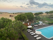 View from beach view suite