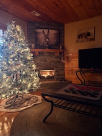 The downstairs den was perfect for reading or movie night